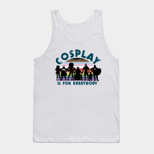 Cosplay is for everybody (Round flag) Tank Top